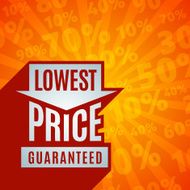 Red 3D vector text of sale discount price offer N31