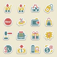 Commerce color icons