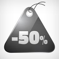 Metal brushed glossy label fifty percent sale off