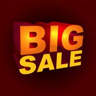 Sale label in 3d-style