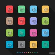 Website &amp; Mobile Application Icons set # Business finance money N2