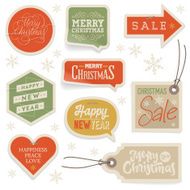 Stickers &amp; Labels for Christmas and New Year N5