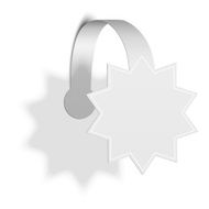 Isolated Star Promotion Wobbler