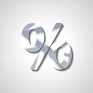 Abstract percentage symbol N2