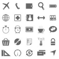 Application icons on white background Set 2