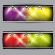 Empty placard for product advertising with lighting