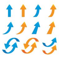 vector popular arrow sticker set pack isolated
