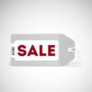 Price tag isolated on white Sale