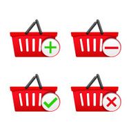 Shopping basket icons N9