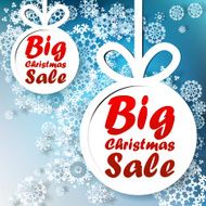 Christmas Big Sale template with copy space N5
