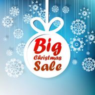 Christmas Big Sale template with copy space N6