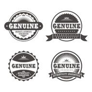 genuine label set