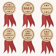 Set of vector ribbons