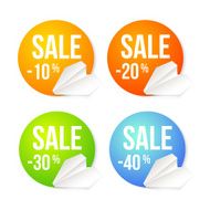 Paper plane icon on a badge background