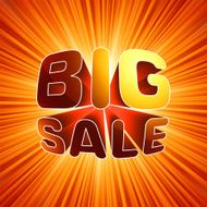 Big sale burst message EPS 8