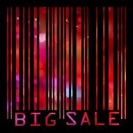 Colorful big sale bar code EPS 8