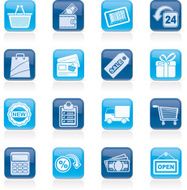 shopping and retail icons N14