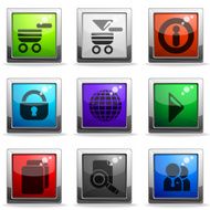 web site vector icon set N5