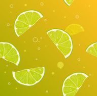 Background of lime slices