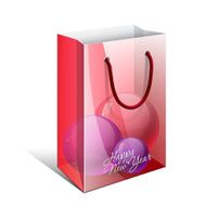 Red Paper Bag with a picture