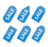 Blue price tags N2