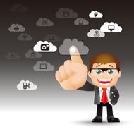 People Set - Cloud computing cloud men