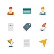 Flat design icons vector symbols for website N7