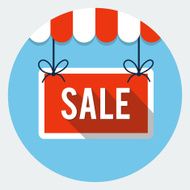 Vector sale sign icon