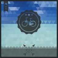 Vintage retro hipster label typography geometric design elements vector illustration N6