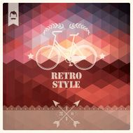 Vintage retro hipster label typography geometric design elements vector illustration N9
