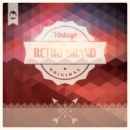 Vintage retro hipster label typography geometric design elements vector illustration N10