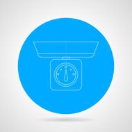 Kitchen scales vector icon