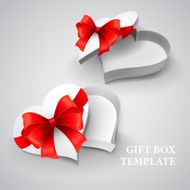 Valentine's Day heart shape box Vector illustration N4