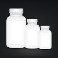 white plastic medical container set N4