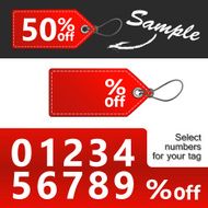 Sale tag percent off