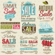 Set of special sale offer labels and banners vector N6