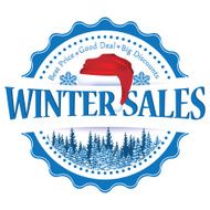 Printable Winter sales Sticker
