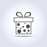 Vector icon of present box N4