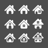 house icon set vector eps10 N4