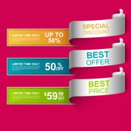 Collection curved sale banners
