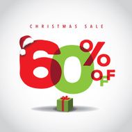 Christmas sale big bright overlapping design 60 off