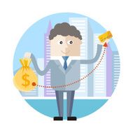 Businessman with credit card N2
