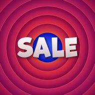 Movie ending screen with Sale label