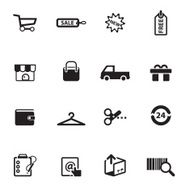 Shopping Icons set09 Black series - Chill