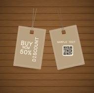 Price tag sale eco design illustration N5