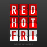 Red Hot Black Friday Sale flip panel