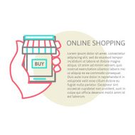 mobile shopping button line design N2