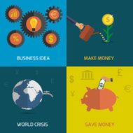 flat design icon set N8