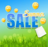 Summer Sale Concept Vector Illustration N2