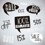 Sale Labels silhouette